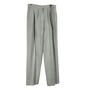 Schrader Separates Wool Blend Knit Pleated Trouser‎ Pant